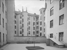 Gårdsinteriör, Vasastaden