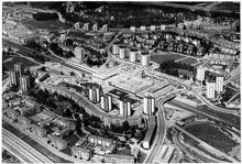 Flygbild över Vällingby Centrum