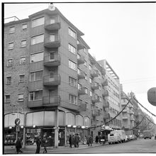Nybrogatan norrut vid Linnégatan
