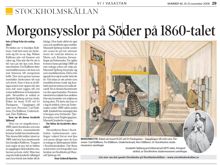 Morgonsysslor på Söder på 1860-talet