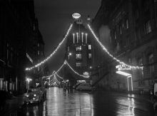 Julskyltning på Nybrogatan