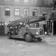 Johannes Plan, Johannes Brandstation. Stegvagn, 1945