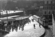 Station Slussen. Ombyggnad till tunnelbana.