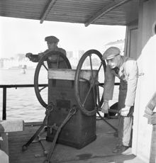 Luftpump för dykare i Stockholm 1951. 