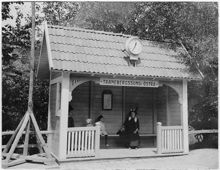 Tranebergssund Östra väntpaviljong år 1912