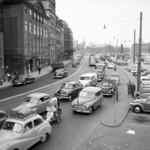 Trafik på Skeppsbron