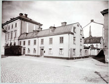 Hörnet Hovslagaregatan - Blasieholmsgatan. F. d. norska ministerhotellet