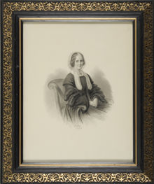 Porträtt av Wilhelmina Hierta, f. Fröding