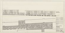 Tensta centrum – illustration till planteringar vid Tenstagången 24-34