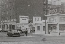Esso. Hörnet av Birger Jarls- och Kungstensgatan 1970 