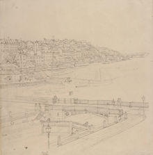Usikt från Slussen över Mariaberget