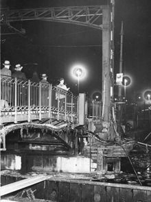 Kabelarbete vid Slussen i samband med ombyggnaden