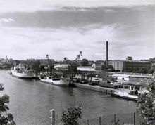 Hamnstyrelsen:  Barnängskajen sedd från Klippan