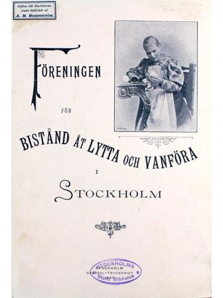 Folder från föreningen för bistånd åt lytta och vanföra