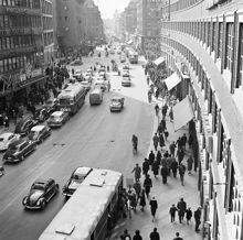 Kungsgatan västerut mot Sveavägen, från Malmskillnadsgatan