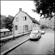 Kvarteret Täppan. Bjurholmsgatan norrut mot Katarina Bangata. Hus K