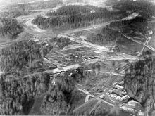 Flygfoto över Sätra