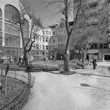 Drottninggatan 88. Centralbadets gårdsfasader