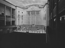 Konserthuset. Salongen mot scenen i Stora salen
