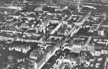 Flygbild över östra Kungsholmen mot norr