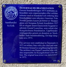 Östermalms brandstation, (kv Vildsvinet), Artillerigatan 69