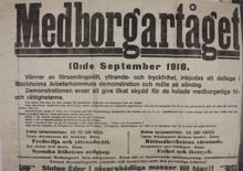 Medborgartåget - demonstration 1916 