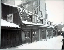 Svartensgatan 22-24. Gårdsinteriör mot söder