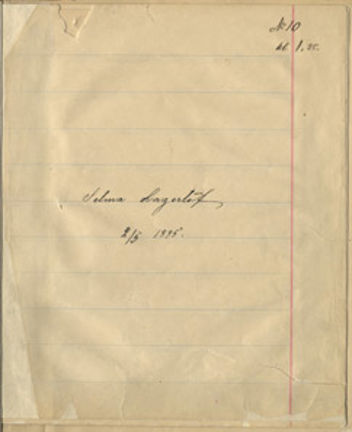 Selma Lagerlöfs examensskrivning - Högre lärarinneseminariet