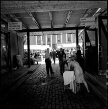 Hötorget vid provisoriska Hötorgshallen