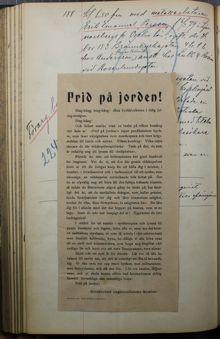 Ungsocialist grips för utdelande av flygblad juldagen 1913 - anteckningsboken