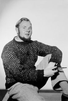 Porträtt av Lars Norrman, konstnär