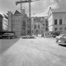 Kungsträdgårdsgatan 6. Järnkontoret under ombyggnad