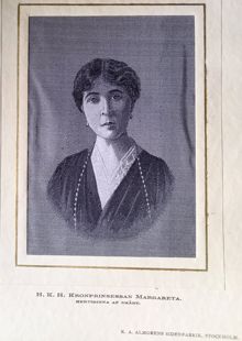 Vävt porträtt - Kronprinsessan Margareta