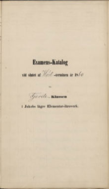 August Strindbergs betyg från Jakobs lägre elementarläroverk HT 1860