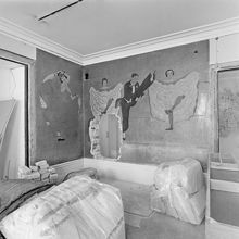 Mosebacke teatercafé. Målning av Kurt Jungstedt, 1920-tal