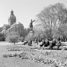 Karl XII:s Torg med Jakobs kyrka i fonden
