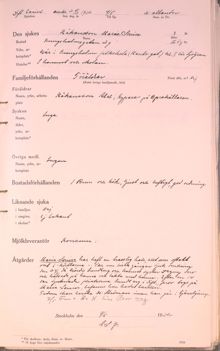 Skolflicka sjuk i difteri - 1932
