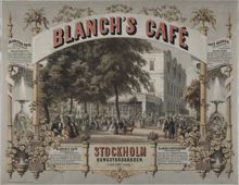 Affisch för Blanchs café