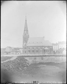 Katolsk-apostoliska kyrkan i hörnet av Odengatan och Birger Jarlsgatan