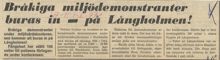 Miljödemonstranter får fängelseplats 1972