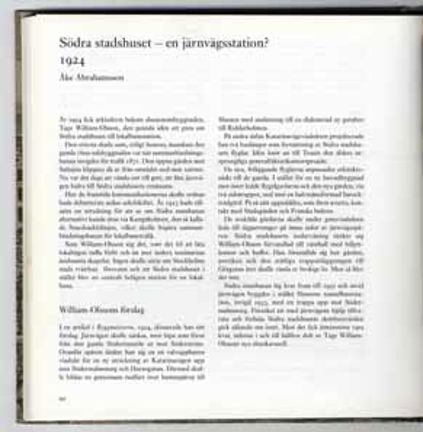 Södra stadshuset - en järnvägsstation? : 1924 / Åke Abrahamsson