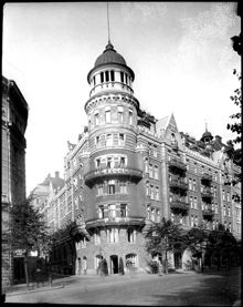 Hotell Excelsior i K.F.U.M:s byggnad, Birger Jarlsgatan 35