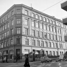 Hörnet av Sibyllegatan och Kommendörsgatan. Kommendörsgatan 23