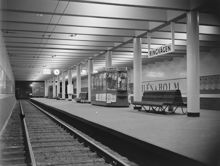 Station Ringvägen. Perrong sedd från söder