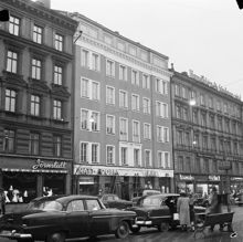 Karlbergsvägen 8-12, Odenplan. Gatumiljö och flerbostadshus