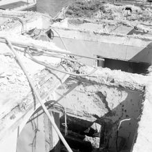 Hornsgatan 20-24 under rivning 1950