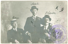 Rikman, Masalin och Johansson flyr från Finland 1916