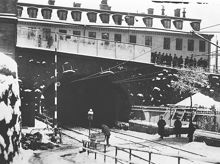 Olycka vid järnvägstunnel vid Slussen