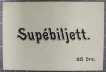 Supébiljett från Kulturella Ungdomsrörelsen 