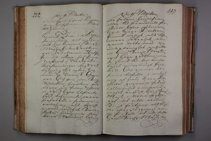 Prästerskapet diskuterar Watkins Montesses begäran om lysning.